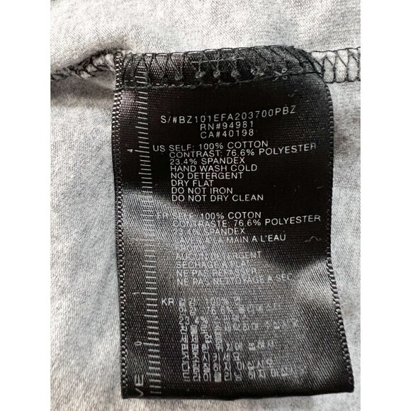 Twelve by Twelve Los Angeles Womens Top Blouse Sheer Mesh Black Gray Sz XS - Picture 7 of 7